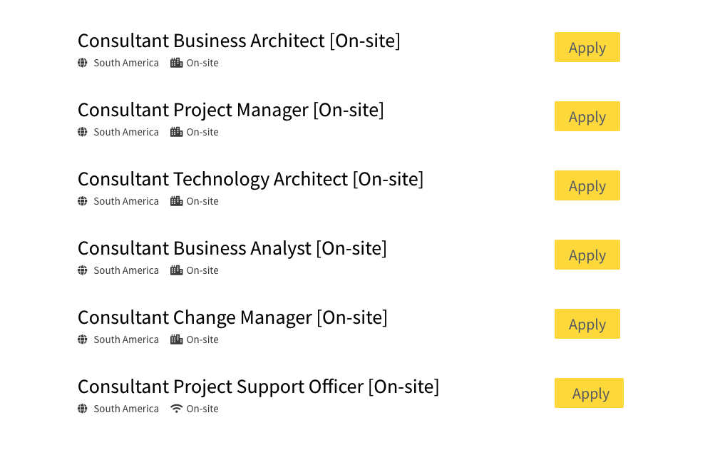 We're Hiring-South America-List of Roles
